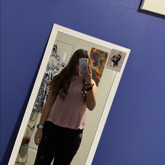 pink halter top blouse - Picture 2 of 3